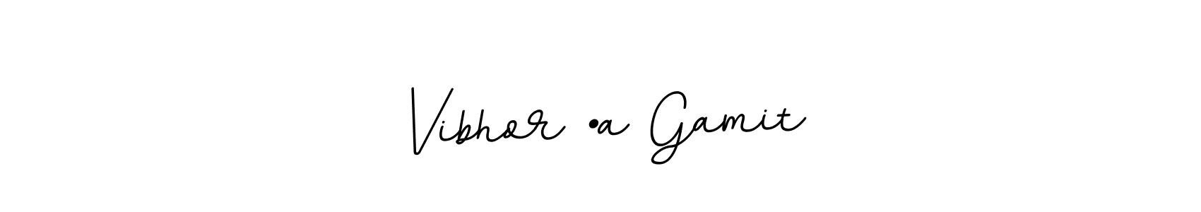 Make a beautiful signature design for name Vibhor •a Gamit. With this signature (BallpointsItalic-DORy9) style, you can create a handwritten signature for free. Vibhor •a Gamit signature style 11 images and pictures png