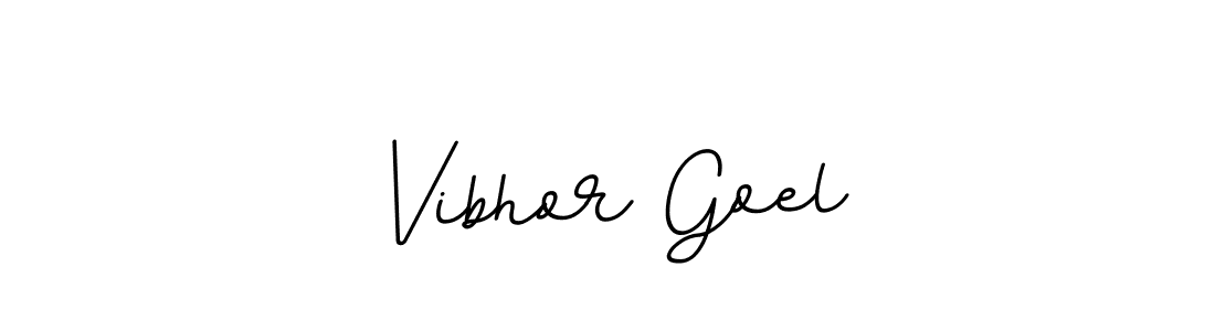 Use a signature maker to create a handwritten signature online. With this signature software, you can design (BallpointsItalic-DORy9) your own signature for name Vibhor Goel. Vibhor Goel signature style 11 images and pictures png