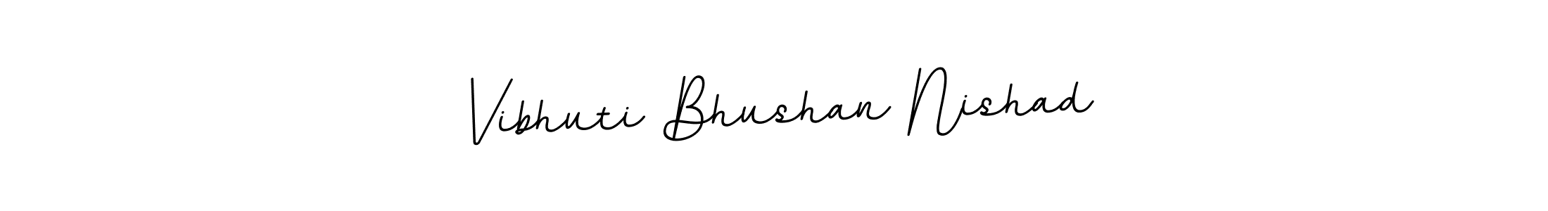 The best way (BallpointsItalic-DORy9) to make a short signature is to pick only two or three words in your name. The name Vibhuti Bhushan Nishad include a total of six letters. For converting this name. Vibhuti Bhushan Nishad signature style 11 images and pictures png