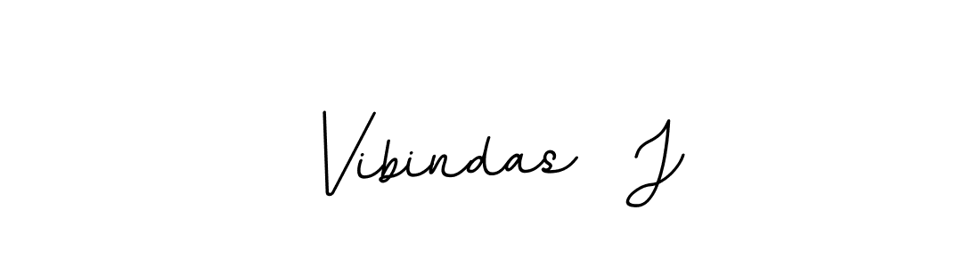 You can use this online signature creator to create a handwritten signature for the name Vibindas  J. This is the best online autograph maker. Vibindas  J signature style 11 images and pictures png