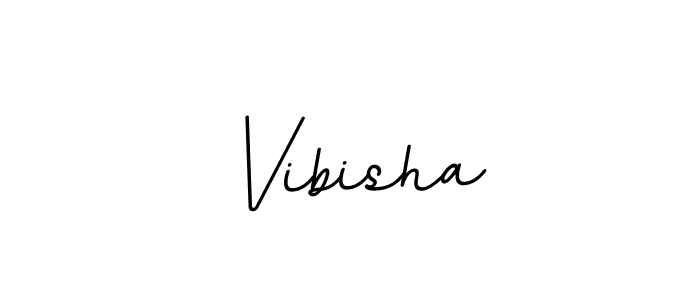 Make a beautiful signature design for name Vibisha. With this signature (BallpointsItalic-DORy9) style, you can create a handwritten signature for free. Vibisha signature style 11 images and pictures png