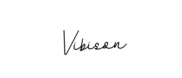 How to make Vibison name signature. Use BallpointsItalic-DORy9 style for creating short signs online. This is the latest handwritten sign. Vibison signature style 11 images and pictures png