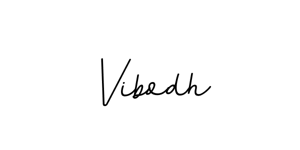 Create a beautiful signature design for name Vibodh. With this signature (BallpointsItalic-DORy9) fonts, you can make a handwritten signature for free. Vibodh signature style 11 images and pictures png