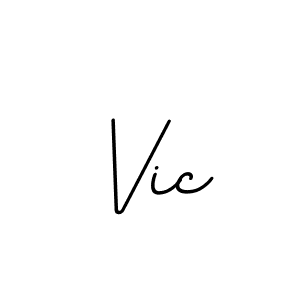 Create a beautiful signature design for name Vic. With this signature (BallpointsItalic-DORy9) fonts, you can make a handwritten signature for free. Vic signature style 11 images and pictures png