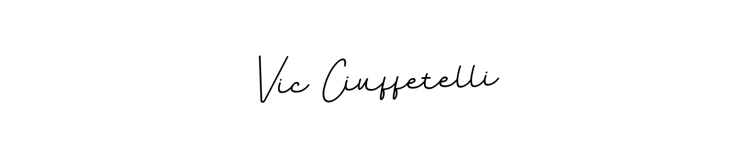 It looks lik you need a new signature style for name Vic Ciuffetelli. Design unique handwritten (BallpointsItalic-DORy9) signature with our free signature maker in just a few clicks. Vic Ciuffetelli signature style 11 images and pictures png