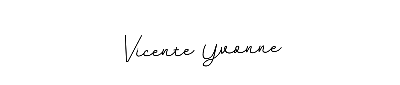 Design your own signature with our free online signature maker. With this signature software, you can create a handwritten (BallpointsItalic-DORy9) signature for name Vicente Yvonne. Vicente Yvonne signature style 11 images and pictures png