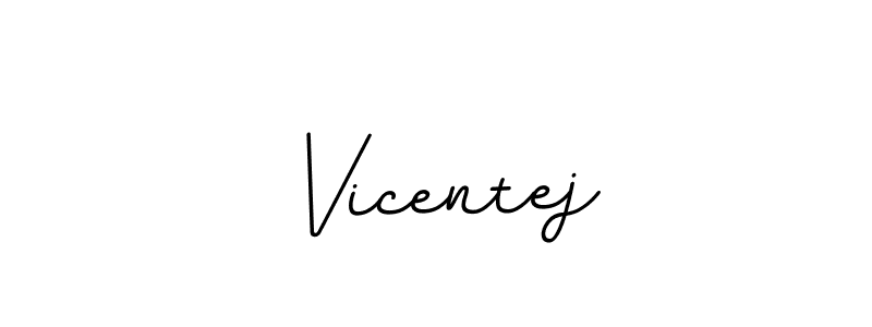 if you are searching for the best signature style for your name Vicentej. so please give up your signature search. here we have designed multiple signature styles  using BallpointsItalic-DORy9. Vicentej signature style 11 images and pictures png