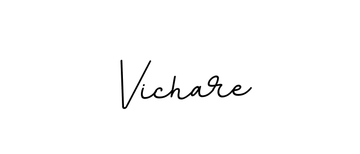 Make a beautiful signature design for name Vichare. With this signature (BallpointsItalic-DORy9) style, you can create a handwritten signature for free. Vichare signature style 11 images and pictures png