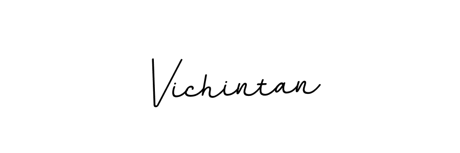 How to make Vichintan name signature. Use BallpointsItalic-DORy9 style for creating short signs online. This is the latest handwritten sign. Vichintan signature style 11 images and pictures png