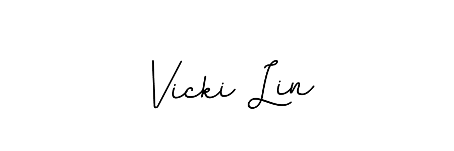 BallpointsItalic-DORy9 is a professional signature style that is perfect for those who want to add a touch of class to their signature. It is also a great choice for those who want to make their signature more unique. Get Vicki Lin name to fancy signature for free. Vicki Lin signature style 11 images and pictures png