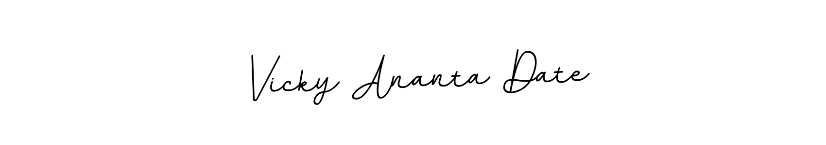 Design your own signature with our free online signature maker. With this signature software, you can create a handwritten (BallpointsItalic-DORy9) signature for name Vicky Ananta Date. Vicky Ananta Date signature style 11 images and pictures png