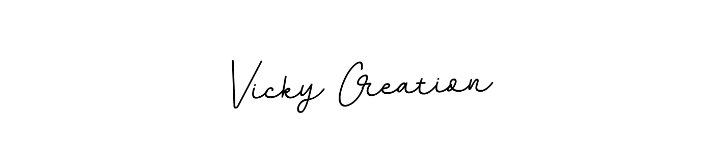 Vicky Creation stylish signature style. Best Handwritten Sign (BallpointsItalic-DORy9) for my name. Handwritten Signature Collection Ideas for my name Vicky Creation. Vicky Creation signature style 11 images and pictures png