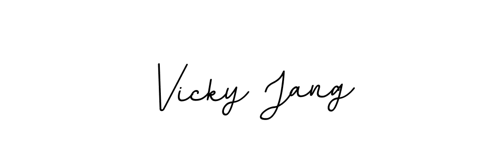 if you are searching for the best signature style for your name Vicky Jang. so please give up your signature search. here we have designed multiple signature styles  using BallpointsItalic-DORy9. Vicky Jang signature style 11 images and pictures png