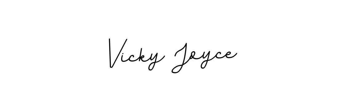 Design your own signature with our free online signature maker. With this signature software, you can create a handwritten (BallpointsItalic-DORy9) signature for name Vicky Joyce. Vicky Joyce signature style 11 images and pictures png