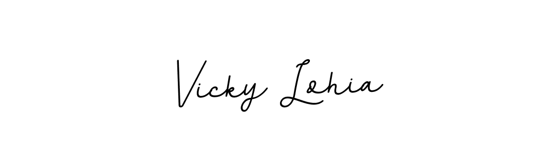 Design your own signature with our free online signature maker. With this signature software, you can create a handwritten (BallpointsItalic-DORy9) signature for name Vicky Lohia. Vicky Lohia signature style 11 images and pictures png
