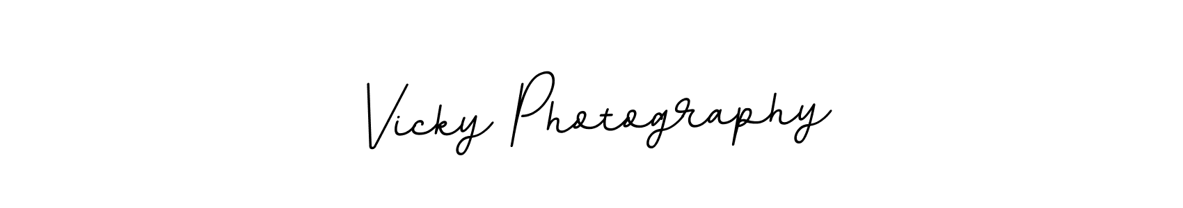 Make a beautiful signature design for name Vicky Photography. With this signature (BallpointsItalic-DORy9) style, you can create a handwritten signature for free. Vicky Photography signature style 11 images and pictures png