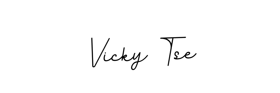 Use a signature maker to create a handwritten signature online. With this signature software, you can design (BallpointsItalic-DORy9) your own signature for name Vicky Tse. Vicky Tse signature style 11 images and pictures png