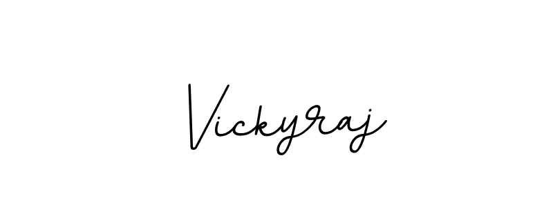 if you are searching for the best signature style for your name Vickyraj. so please give up your signature search. here we have designed multiple signature styles  using BallpointsItalic-DORy9. Vickyraj signature style 11 images and pictures png