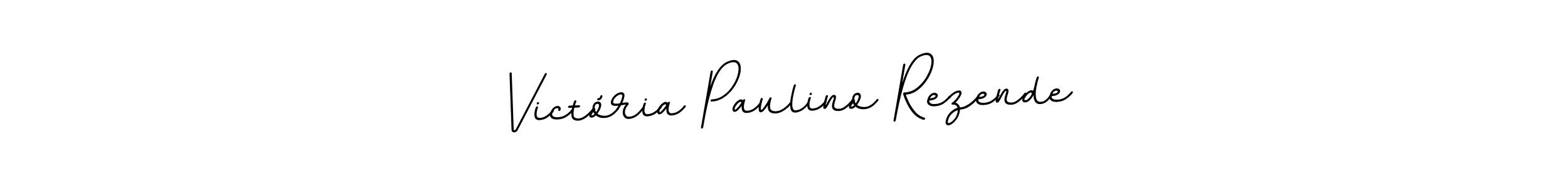 The best way (BallpointsItalic-DORy9) to make a short signature is to pick only two or three words in your name. The name Victória Paulino Rezende include a total of six letters. For converting this name. Victória Paulino Rezende signature style 11 images and pictures png