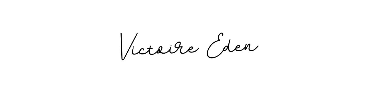 How to make Victoire Eden name signature. Use BallpointsItalic-DORy9 style for creating short signs online. This is the latest handwritten sign. Victoire Eden signature style 11 images and pictures png