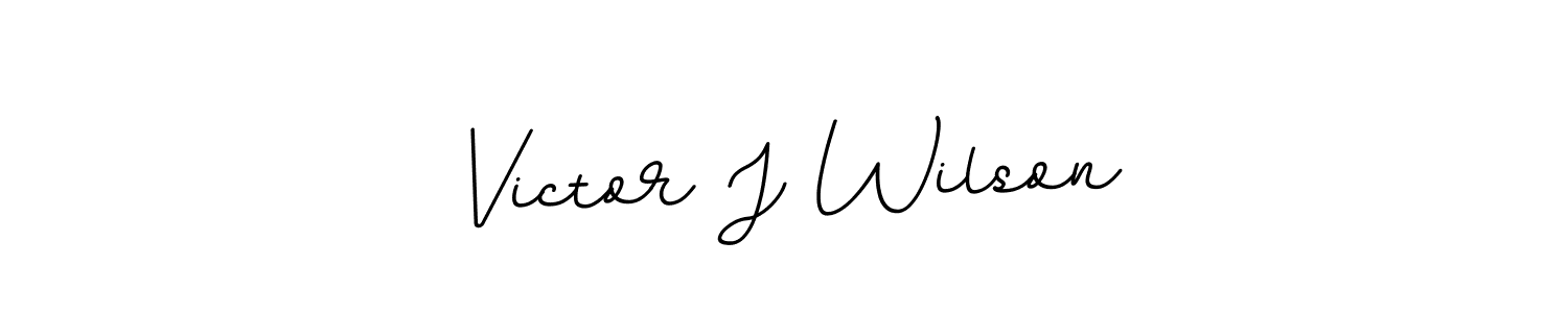 Use a signature maker to create a handwritten signature online. With this signature software, you can design (BallpointsItalic-DORy9) your own signature for name Victor J Wilson. Victor J Wilson signature style 11 images and pictures png