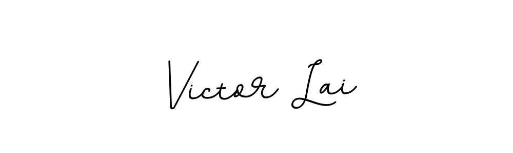 Design your own signature with our free online signature maker. With this signature software, you can create a handwritten (BallpointsItalic-DORy9) signature for name Victor Lai. Victor Lai signature style 11 images and pictures png