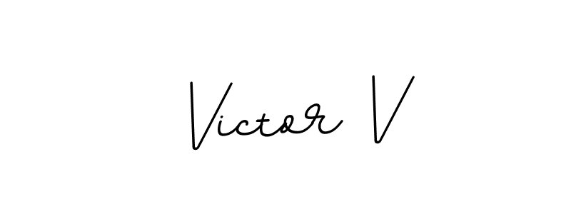 The best way (BallpointsItalic-DORy9) to make a short signature is to pick only two or three words in your name. The name Victor V include a total of six letters. For converting this name. Victor V signature style 11 images and pictures png
