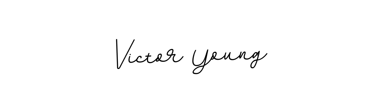 Make a beautiful signature design for name Victor Young. With this signature (BallpointsItalic-DORy9) style, you can create a handwritten signature for free. Victor Young signature style 11 images and pictures png