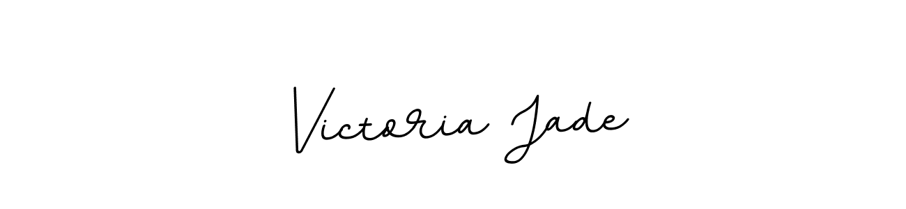 Create a beautiful signature design for name Victoria Jade. With this signature (BallpointsItalic-DORy9) fonts, you can make a handwritten signature for free. Victoria Jade signature style 11 images and pictures png