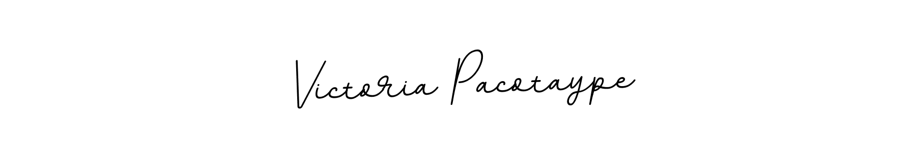 How to make Victoria Pacotaype name signature. Use BallpointsItalic-DORy9 style for creating short signs online. This is the latest handwritten sign. Victoria Pacotaype signature style 11 images and pictures png