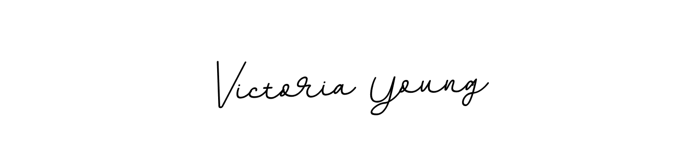 You should practise on your own different ways (BallpointsItalic-DORy9) to write your name (Victoria Young) in signature. don't let someone else do it for you. Victoria Young signature style 11 images and pictures png
