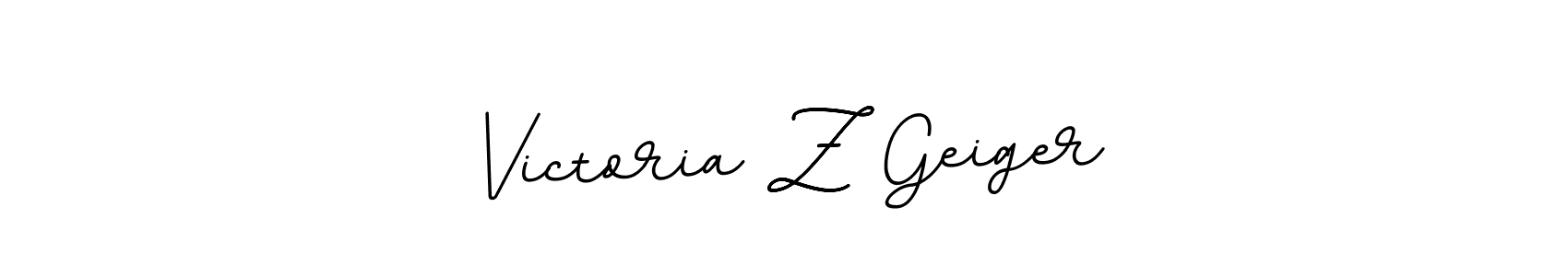 Create a beautiful signature design for name Victoria Z Geiger. With this signature (BallpointsItalic-DORy9) fonts, you can make a handwritten signature for free. Victoria Z Geiger signature style 11 images and pictures png