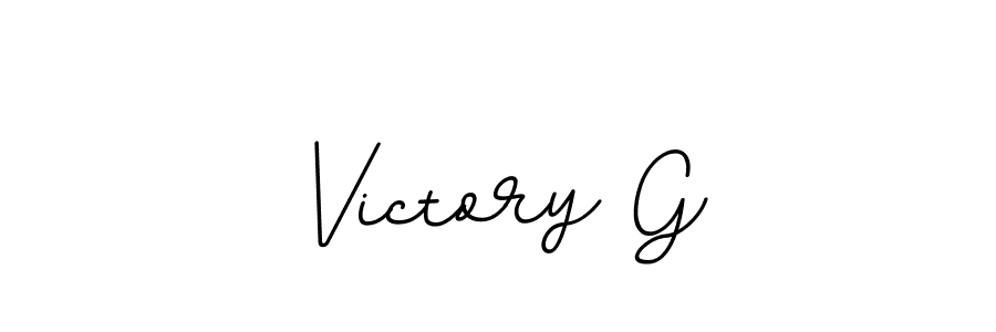 How to make Victory G name signature. Use BallpointsItalic-DORy9 style for creating short signs online. This is the latest handwritten sign. Victory G signature style 11 images and pictures png