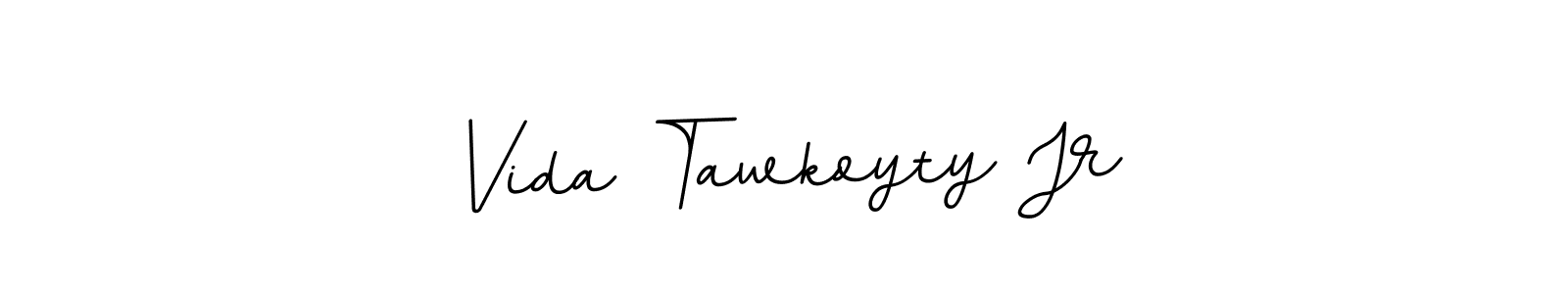 Use a signature maker to create a handwritten signature online. With this signature software, you can design (BallpointsItalic-DORy9) your own signature for name Vida Tawkoyty Jr. Vida Tawkoyty Jr signature style 11 images and pictures png