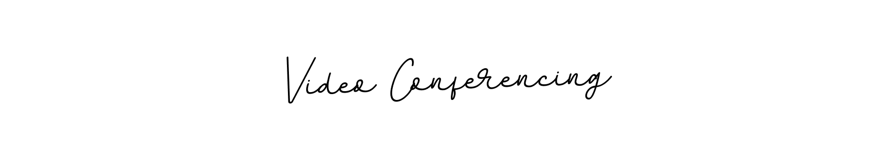 Design your own signature with our free online signature maker. With this signature software, you can create a handwritten (BallpointsItalic-DORy9) signature for name Video Conferencing. Video Conferencing signature style 11 images and pictures png