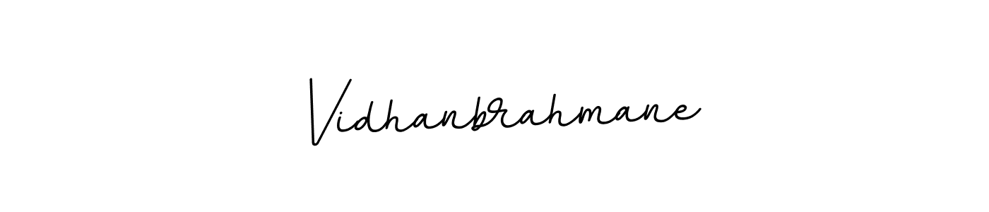 Design your own signature with our free online signature maker. With this signature software, you can create a handwritten (BallpointsItalic-DORy9) signature for name Vidhanbrahmane. Vidhanbrahmane signature style 11 images and pictures png