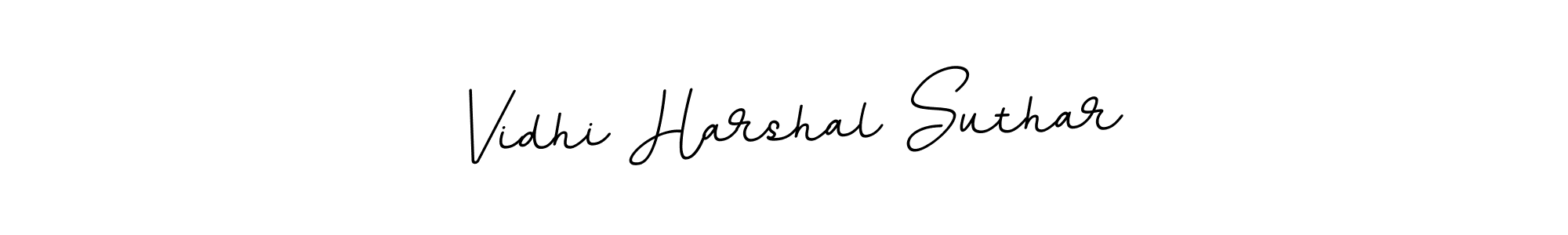 How to make Vidhi Harshal Suthar name signature. Use BallpointsItalic-DORy9 style for creating short signs online. This is the latest handwritten sign. Vidhi Harshal Suthar signature style 11 images and pictures png