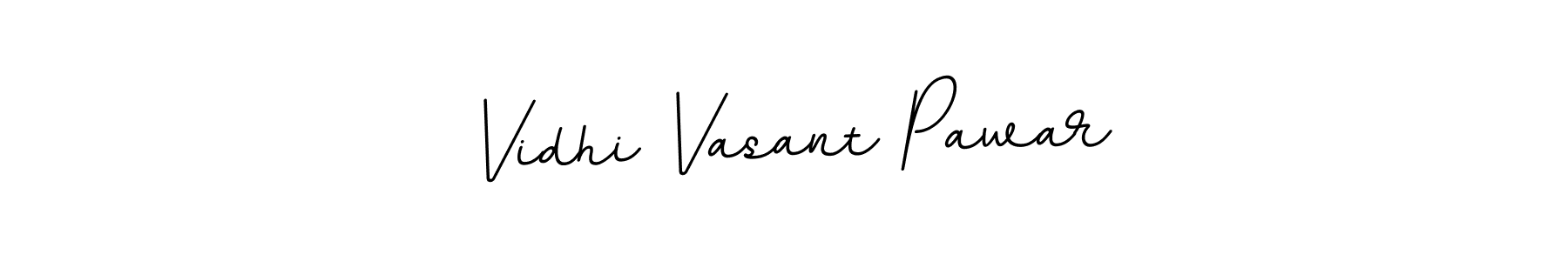 The best way (BallpointsItalic-DORy9) to make a short signature is to pick only two or three words in your name. The name Vidhi Vasant Pawar include a total of six letters. For converting this name. Vidhi Vasant Pawar signature style 11 images and pictures png