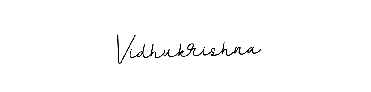 Make a beautiful signature design for name Vidhukrishna. With this signature (BallpointsItalic-DORy9) style, you can create a handwritten signature for free. Vidhukrishna signature style 11 images and pictures png
