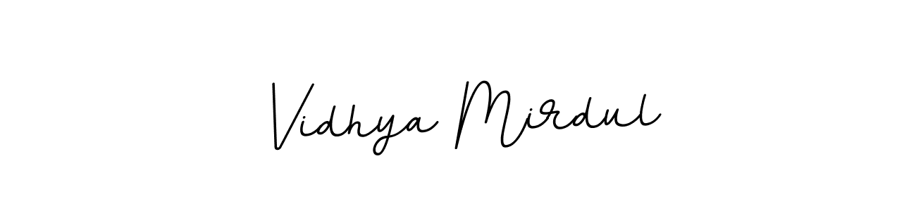 Create a beautiful signature design for name Vidhya Mirdul. With this signature (BallpointsItalic-DORy9) fonts, you can make a handwritten signature for free. Vidhya Mirdul signature style 11 images and pictures png