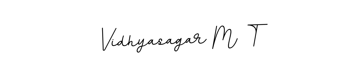 Make a beautiful signature design for name Vidhyasagar M T. With this signature (BallpointsItalic-DORy9) style, you can create a handwritten signature for free. Vidhyasagar M T signature style 11 images and pictures png