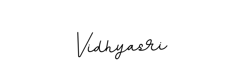 The best way (BallpointsItalic-DORy9) to make a short signature is to pick only two or three words in your name. The name Vidhyasri include a total of six letters. For converting this name. Vidhyasri signature style 11 images and pictures png