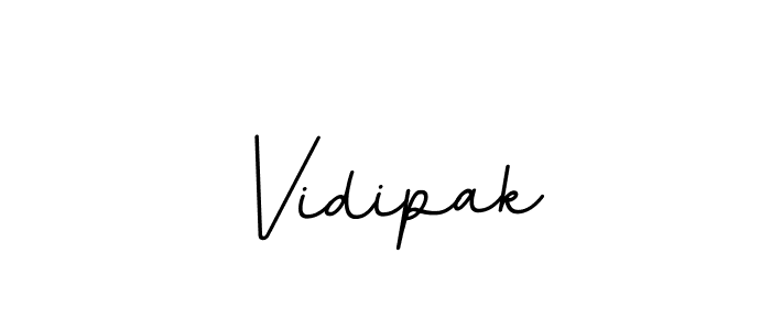 Make a beautiful signature design for name Vidipak. With this signature (BallpointsItalic-DORy9) style, you can create a handwritten signature for free. Vidipak signature style 11 images and pictures png