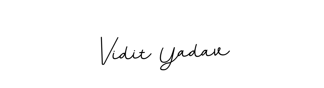 Create a beautiful signature design for name Vidit Yadav. With this signature (BallpointsItalic-DORy9) fonts, you can make a handwritten signature for free. Vidit Yadav signature style 11 images and pictures png