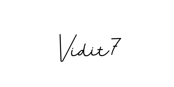 This is the best signature style for the Vidit7 name. Also you like these signature font (BallpointsItalic-DORy9). Mix name signature. Vidit7 signature style 11 images and pictures png