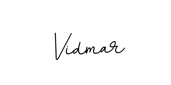 Use a signature maker to create a handwritten signature online. With this signature software, you can design (BallpointsItalic-DORy9) your own signature for name Vidmar. Vidmar signature style 11 images and pictures png