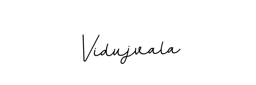 BallpointsItalic-DORy9 is a professional signature style that is perfect for those who want to add a touch of class to their signature. It is also a great choice for those who want to make their signature more unique. Get Vidujvala name to fancy signature for free. Vidujvala signature style 11 images and pictures png