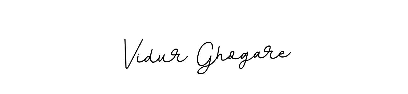 Vidur Ghogare stylish signature style. Best Handwritten Sign (BallpointsItalic-DORy9) for my name. Handwritten Signature Collection Ideas for my name Vidur Ghogare. Vidur Ghogare signature style 11 images and pictures png