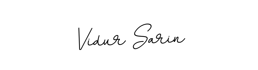 Vidur Sarin stylish signature style. Best Handwritten Sign (BallpointsItalic-DORy9) for my name. Handwritten Signature Collection Ideas for my name Vidur Sarin. Vidur Sarin signature style 11 images and pictures png