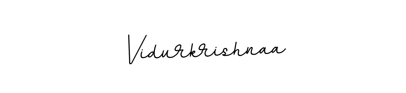 Use a signature maker to create a handwritten signature online. With this signature software, you can design (BallpointsItalic-DORy9) your own signature for name Vidurkrishnaa. Vidurkrishnaa signature style 11 images and pictures png